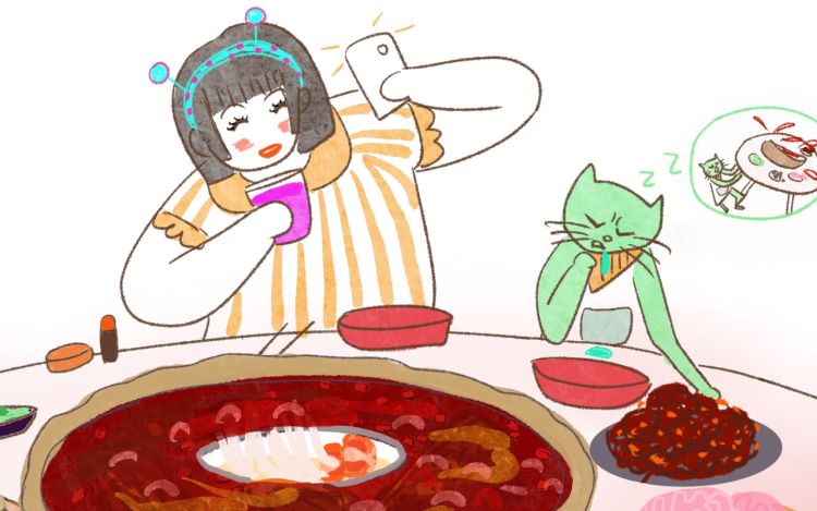 Q多多有点忙  围兜猫有点浪 TQ_IdFukF 漫画封面